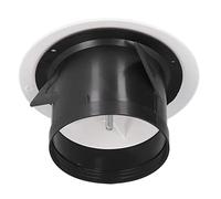 Generic Ventilatore da Soffitto Rotondo in ABS Montato a Parete, Flusso D'aria Regolabile per un Migliore Scarico, per Libreria da Bagno (ABS)