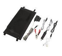 Generic Ventile Solare, Pannelli Solari Portatili 30W 5V/2A Pannello Solare in Silicio Monocristallino Piccolo Pannello con, Cavo più Leggero, Cavo a Clamp/Holder Batteria, di Connessione, OBD2