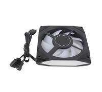 Generic Ventola per PC Case a Lama Inversa con Design a 9 Pale Che Smorza le Vibrazioni 4 Pin PWM 5v 3 Pin ARGB CPU Cooler (BLACK)