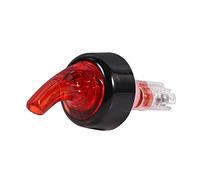 Generic Versatore per Bottiglie in Plastica da 15 Ml per Un'erogazione Accurata di Liquori Nei Bar e Nei Bar Domestici, Design Trasparente per Uso Alimentare (rosso)