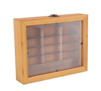 Generic Vetrina per Libri in Miniatura, Rilassante Ornamento per Libreria, Mini Vetrina per Libri in Legno Massello per L'arredamento della Scrivania o del Soggiorno (Libreria + Minilibri)