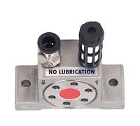 Generic Vibratore della Turbina Ad Aria, Filettatura di Vibrazione Pneumatica Ad Alta Efficienza G1/8 Pollici con Silenziatore per Apparecchiature di Rilevamento