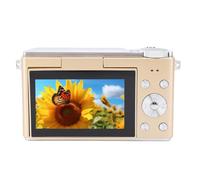 Generic Videocamera Digitale HD con Sensore CMOS 4K Registrazione Video Flip Schermo da 3 Pollici per le Pietre Miliari dei Selfie (GOLD)