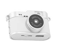 Generic Videoregistratore Portatile Compatto retrò 2K HD Piccola Fotocamera Digitale per la Registrazione della Vita Quotidiana per Creatori di Contenuti e Blogger Rosa (WHITE)