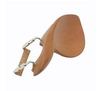 Generic Violino Chinrest, Forma di Orecchio in Legno + Mento Metallico Standard, per Prestazioni di Violino di Grande Scala