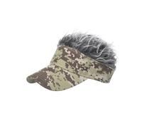 Generic Visiera con i Capelli per Uomini, Cappello Parrucca con Parrucca con Capelli Divertenti per per Feste, Pesca, Escursioni (#8)