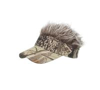 Generic Visiera con i Capelli per Uomini, Cappello Parrucca con Parrucca con Capelli Divertenti per per Feste, Pesca, Escursioni (#9)