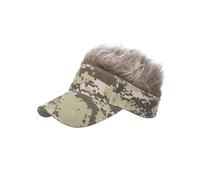 Generic Visiera con i Capelli per Uomini, Cappello Parrucca con Parrucca con Capelli Divertenti per per Feste, Pesca, Escursioni (#10)
