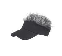 Generic Visor con Capelli per Uomini, Cappellino con Parrucca con Capelli Divertenti per per Feste, Pesca, Escursioni (#1)