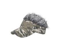 Generic Visor con Capelli per Uomini, Cappellino con Parrucca con Capelli Divertenti per per Feste, Pesca, Escursioni (#2)