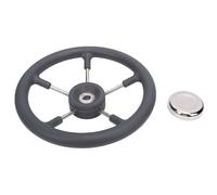 Generic Volante per Barca da 13" a 5 Razze Dal Design Elegante, Comoda Impugnatura in Schiuma per Yacht Marini