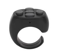 Generic Voltapagina con Telecomando Bluetooth Design Ergonomico Facile Lettura di E-book Compatibile con L'app e Selfie per Telefoni e IOS (BLACK)