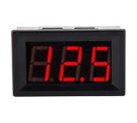 Generic Voltmetro Digitale LED Durevole Pannello Misuratore di Tensione a 3 Fili da 0,56" con Elevata stabilità e Protezione Inversa per Monitoraggio Batteria e Pannelli di Controllo CC 0-100 V (#1)