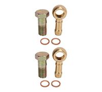 Generic Water Banjo Screw/Fastener, M12X1.25 Mm a 3/8 Pollici Anti -xide Banjo Alevato Connettore di Precisione Test di Restituzione del Metallo 2 Set per Veicolo