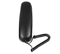 Generic Wire -Telefono Amichevole, Facile da Usare il Telefono Duro Migliora l'economia Multifunzionale di Spazio di Efficienza per l'ufficio (BLACK)