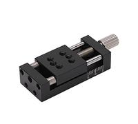 Generic X-Axes Linear Stage Fine Tune Tavolo Scorrevole Manuale Regolabile per Apparecchiature Ottiche 20x20mm Lega di Alluminio SP20A-10