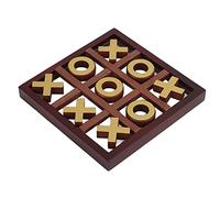 Generic XO Toe Game Tavolino da caffè Decor Gioco da Tavolo in Legno per Bambini e Famiglia, Struttura Chiara, Divertimento Infantile, Adatto a Bambini e Feste