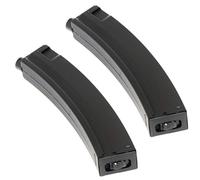 Generica Airsoft Softair Confezione da 2 pezzi CYMA 260rd Hi-Cap riviste per MP5 serie AEG Nero