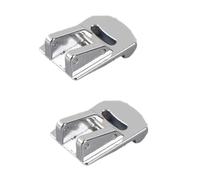 Generico 1/2/3 Pezzi Piedino for arricciare l'orlo Arrotolato for la Macchina da Cucire Singer Janome Accessori(2pcs)