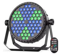 Generico 1/2 / 4PCS Stage Par Lights, 72 LED RGB Par Light Illuminazione a Colori con Effetto DJ Luci per Feste in Discoteca per Matrimoni Theater Bar Club,1pcs