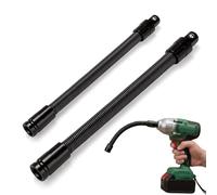 Generico 1/2 Flexible Shaft Extension Bar for Ratchet & Impact Wrench, Flexible Socket Extension Tool for Tight Spaces Automotive Repair, Chrome Vanadium Flex Drive Connecting Rod