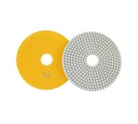 Generico 1/2pcs 6 Pollici 150mm tamponi for lucidatura diamantati a Secco/Bagnato Dischi abrasivi Flessibili for Strumenti di macinazione di Pietra di Marmo di Granito di Granito(100)