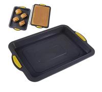 Generico 1/4 Teglia - Stampo Rettangolare in Silicone Antiaderente - Teglia Formato Quarto,per Gratin, Lasagne, Rotolo di Gelatina, Brownie, Pasta Sfoglia, Dim Sum, Verdure, Festa per Cena Quotidiana