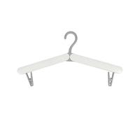 Generico 1/5 pezzi Mini appendiabiti pieghevole portatile da viaggio telescopico appendere for asciugatura for casa e lavoro senza lasciare traccia(White)