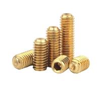 Generico 1-50 pezzi M2 M2.5 M3 M4 M5 M6 M8 M10 M12 Viti di fissaggio a esagono incassato in ottone con punta a tazza Bulloni for viti senza testa DIN916 Lunghezza(M12x12mm-5pcs)