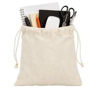 Generico 1* Cotton Drawstring Bag | Reusable Fabric Drawstring Pouch | Handbag Organizer Bag | for Apartment Dormitory Laundry Travel Bedroom Wardrobe Closet Clothes Shoes