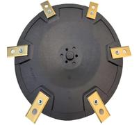 Generico 1 Disco for coltelli da 190,3 mm, Compatibile con Dreame A1 Family Garden Tools, Accessori for Tosaerba Piatto Girevole a 6 Lame(A Set (6BLADE))