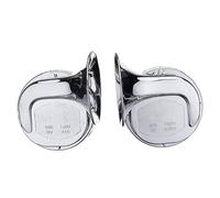 Generico 1 Paio 118DB Clacson per Moto, Moto Cromata Forte Sirena per Tromba d'Aria Elettrica a Due tonalità per Auto Moto Scooter Camion 12V