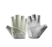 Generico 1 paio di guanti senza dita traspiranti for uomo e donna, ciclismo, palestra, allenamento, sollevamento pesi(Green,L)