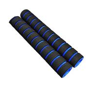 Generico 1 paio di impugnature in spugna antiscivolo for manubrio della bicicletta, in schiuma, lunghe 22 cm(Blue)