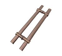 Generico 1 Paio Di Maniglie For Porte Push-pull, Maniglie For Porte Da Fienile In Acciaio Inossidabile, Scorrevoli A Forma Di H, Spaziatura Dei Fori Regolabile(Color1,Hole spacing 80cm)