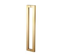 Generico 1 Paio Di Maniglie For Porte Push-pull,Maniglie For Porte Scorrevoli Del Fienile,Design In Tubo Quadrato In Acciaio Inossidabile,Con Cuscinetti Antiscivolo E Accessori(Gold,Length 60cm)