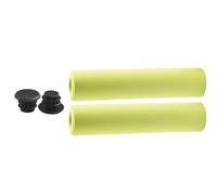 Generico 1 paio di manopole for manubrio della bicicletta, copertura morbida in spugna silicone, accessori for bici(Lemon green)