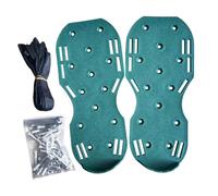 Generico 1 Paio di Scarpe per Aeratore per Prato - Aeratore di da 32x15 Cm con Picchi A Doppia Molla Design | Scarpe A Spillo Strap-on Facili per L' Aerazione Regolabile per Uomini Donne da Gia