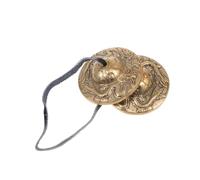 Generico 1 Pc Campana in rame yoga fogli rame lastre rame suono della campana carillon campana sospesa campane di cembali campana cembalo per cerimonia religiosa rame Golden