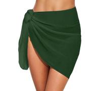 Generico 1 Pezzi Pareo Mare Donna, Sarong Coprire Gonne, Bikini Coprire Multiuso Beach Wrap, Copricostume Corto del Chiffon per Vacanza Party Beachwear Traspirante