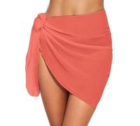 Generico 1 Pezzi Pareo Mare Donna, Sarong Coprire Gonne, Bikini Coprire Multiuso Beach Wrap, Copricostume Corto del Chiffon per Vacanza Party Beachwear Traspirante