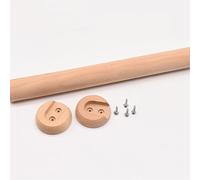 Generico 1 Pezzi Rotondo Asta Appendiabiti da Armadio, Tubo di Legno per mobili, Asta per Armadi e Raccordi, Armadio per Abiti | Tubo dell'Armadio per Armadio Guardaroba(D2.5cm/0.98IN,L 40cm/15.7In)