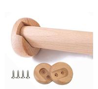 Generico 1 Pezzi Tubo Appendiabiti per Armadio Guardaroba, Rotondo Asta per Armadio, Asta Appendiabiti da Armadio, Asta Barra per Guardaroba, con 2 Supporti Laterali(D2.5cm/0.98IN,L 140cm/55In)