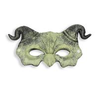 Generico 1 pezzo corna Diavolo Mezza Faccia Maschera di Halloween Maschera di Demone di Halloween Festa Cosplay Mostro Orrore Masquerade Spaventosa Casa Infestata