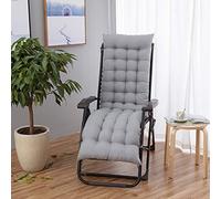 Generico 1 Pezzo Cuscini da Sedia a Dondolo, Portatile Patio Dondolo Cuscino, Antiscivolo, per Esterni, Spiaggia (Senza Sedia)(Size:40x110cm(15.8x43.3inches),Color:Grigio)