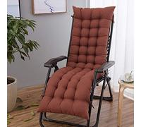 Generico 1 Pezzo Cuscini da Sedia a Dondolo, Portatile Patio Dondolo Cuscino, Antiscivolo, per Esterni, Spiaggia (Senza Sedia)(Size:53x165cm(20.9x65inches),Color:Brown)