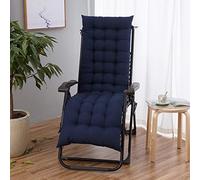 Generico 1 Pezzo Cuscini da Sedia a Dondolo, Portatile Patio Dondolo Cuscino, Antiscivolo, per Esterni, Spiaggia (Senza Sedia)(Size:48x120cm(18.9x47.2inches),Color:Blu Navy)