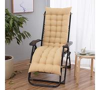 Generico 1 Pezzo Cuscini da Sedia a Dondolo, Portatile Patio Dondolo Cuscino, Antiscivolo, per Esterni, Spiaggia (Senza Sedia)(Size:48x165cm(18.9x65inches),Color:Beige)