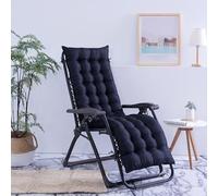 Generico 1 Pezzo Cuscini da Sedia a Dondolo, Portatile Patio Dondolo Cuscino, Antiscivolo, per Esterni, Spiaggia (Senza Sedia)(Size:40x110cm(15.8x43.3inches),Color:Black)