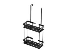 Generico 1 portaoggetti da doccia sopra la porta, portaoggetti da bagno, mensola sospesa, mensola da doccia a doppio strato, organizer da bagno(QH 2-layer)